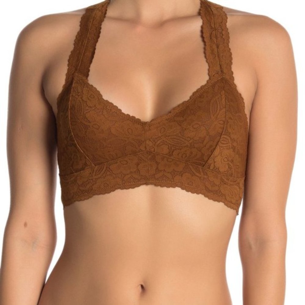 FREE PEOPLE galloon lace racerback bra